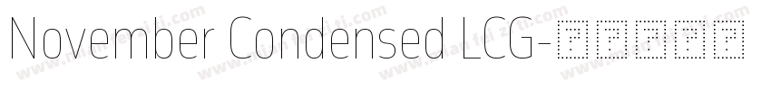 November Condensed LCG字体转换